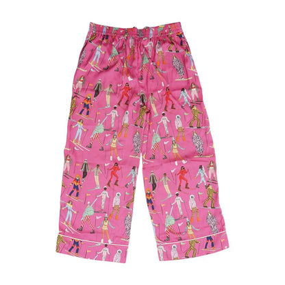 Pink Graphic Pajama Bottom