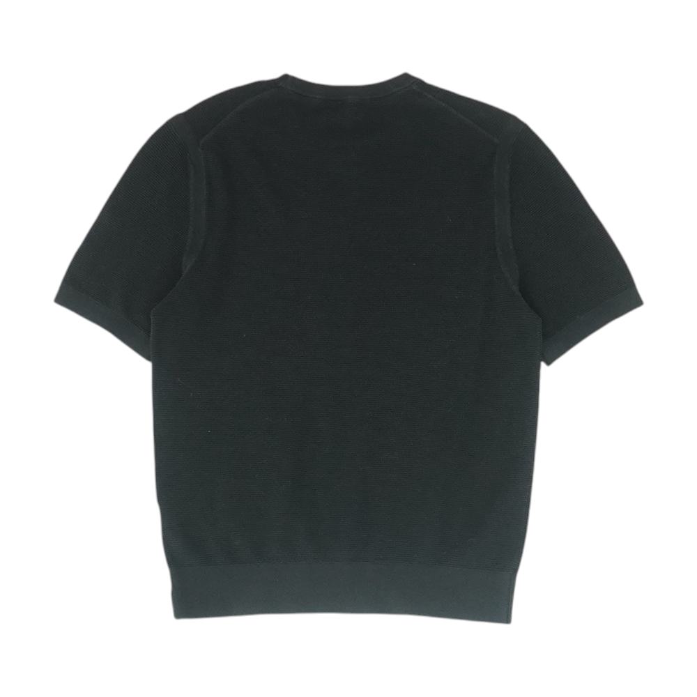 Black Solid Pullover Sweater