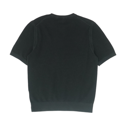 Black Solid Pullover Sweater