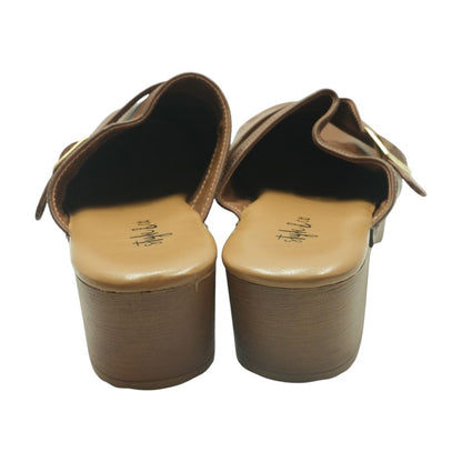 Brown Block Heels
