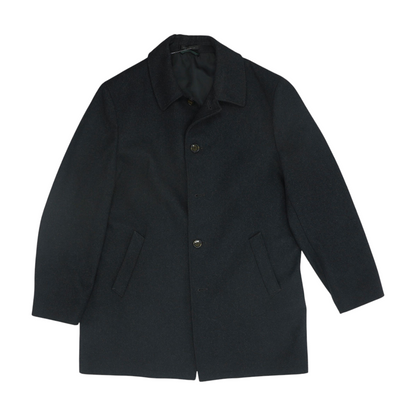 Black Long Solid Coat