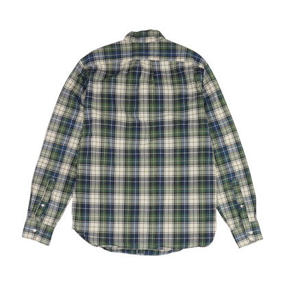 Green Check Long Sleeve Button Down