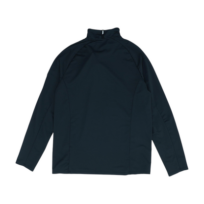 Black Solid 1/4 Zip Pullover