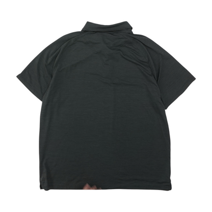 Charcoal Solid Short Sleeve Polo
