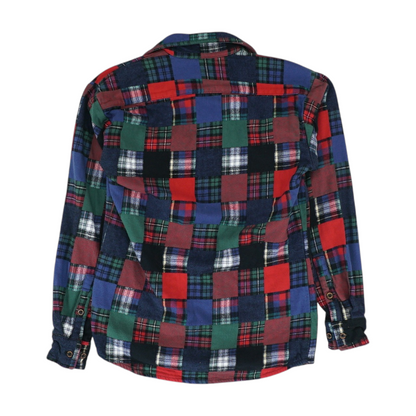 Multi Plaid Flannel Button Down