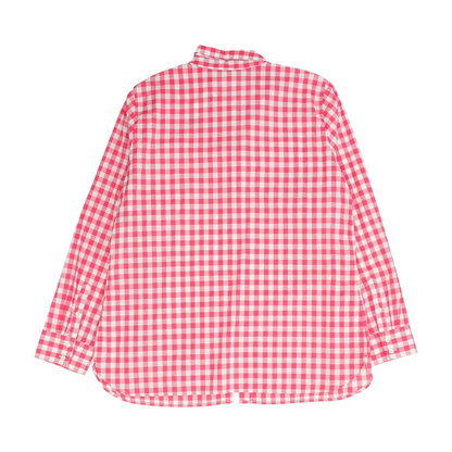 Pink Check Button Down