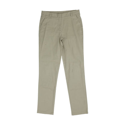 Beige Solid Chino Pants