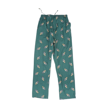 Green Print Pajama Bottom