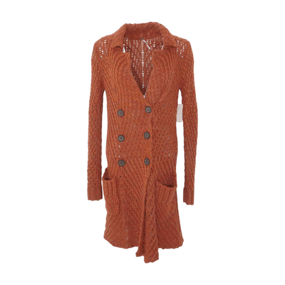 Rust Cardigan Sweater