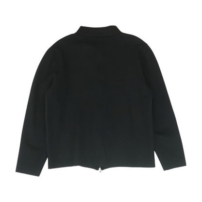 Black Solid Cardigan Sweater