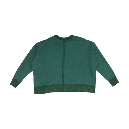 Green Solid Sweatshirt Pullover