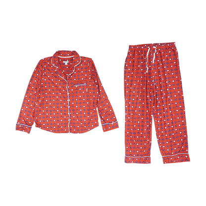 Red Print Pajama Set