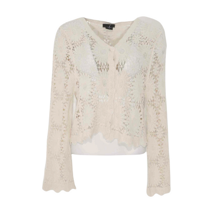 White Cardigan Sweater