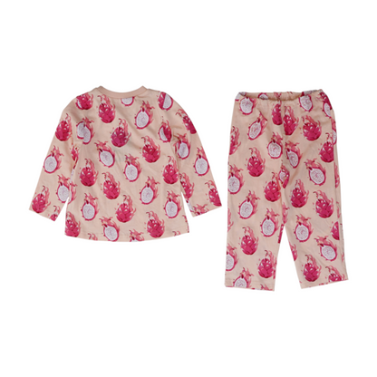 Pink Graphic Pajama Set