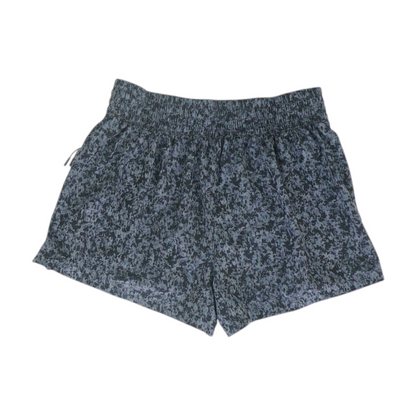 Gray Abstract Active Shorts