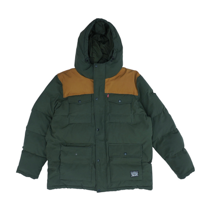 Green Color Block Jacket