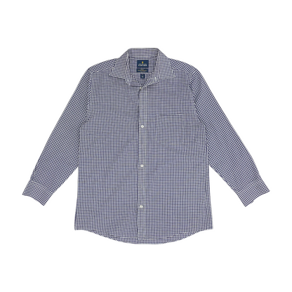 Purple Check Long Sleeve Button Down