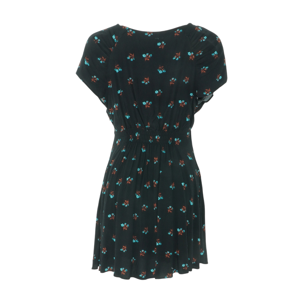 Black Floral Mini Dress