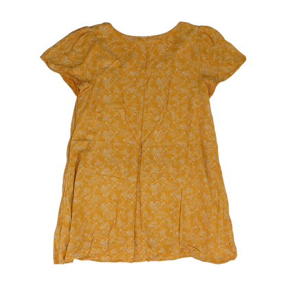 Mustard Floral Mini Dress