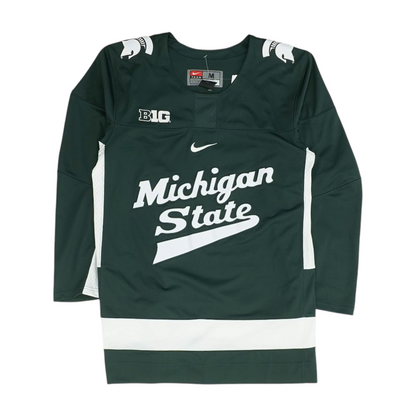 Men's Green Michigan State Spartans Long Sleeve Jersey