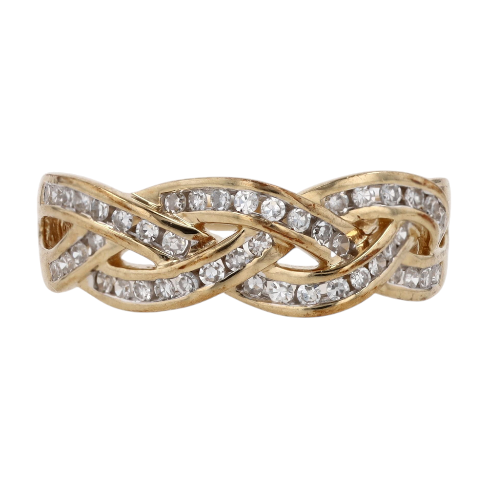 1/3 ctw 10K Yellow Gold Lab Grown Diamond Band