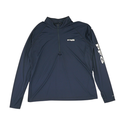 Navy Solid 1/4 Zip Pullover