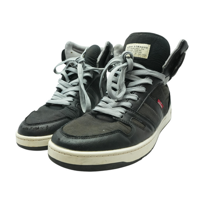 Black High-Top Athletic Shoes