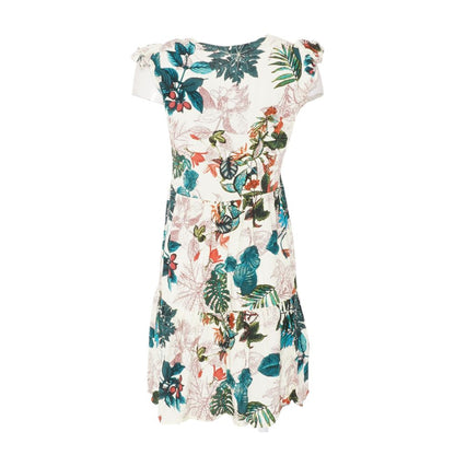 Ivory Tropical Mini Dress