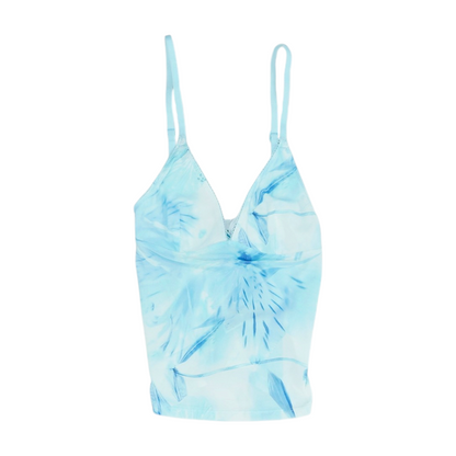 Blue Tie-Dye Blouse