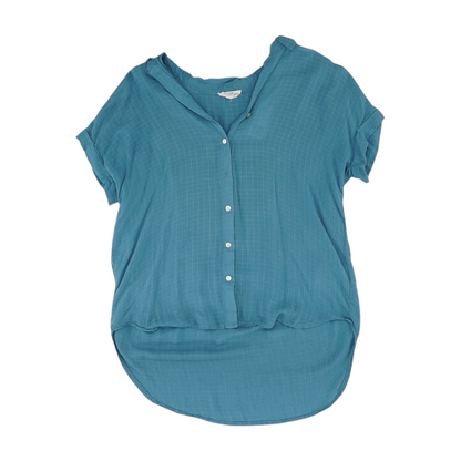 Blue Check Button Down