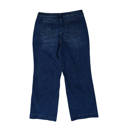 Blue Plus Wide Leg Jeans