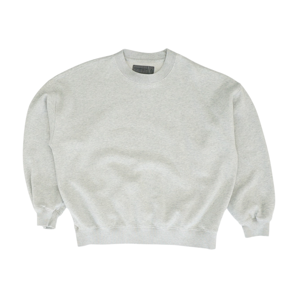 Gray Solid Sweatshirt Pullover