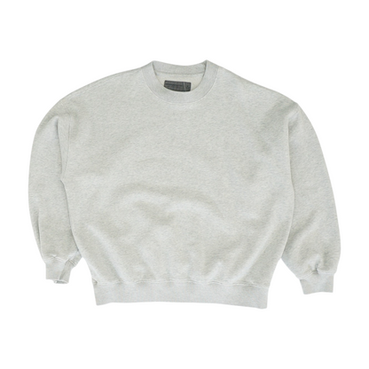 Gray Solid Sweatshirt Pullover