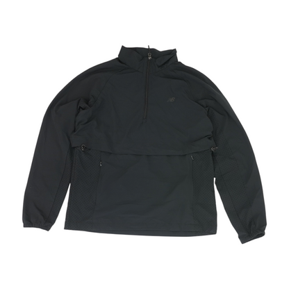 Black Solid 1/4 Zip Pullover