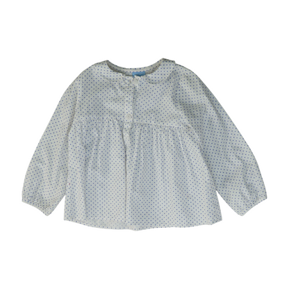 White Polka Dot Blouse