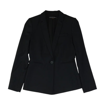 Black Solid Blazer
