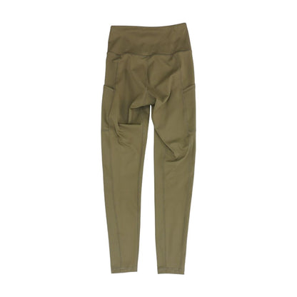 Beige Solid Leggings