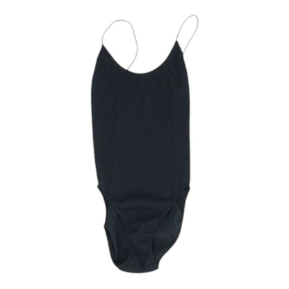 Black Bodysuit Knit Top