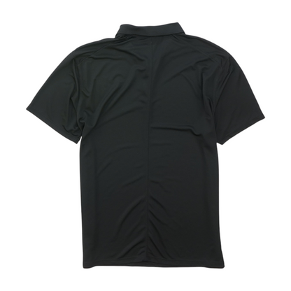 Black Solid Short Sleeve Polo