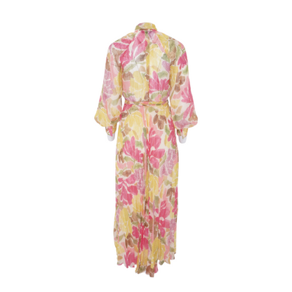 Multi Abstract Midi Dress