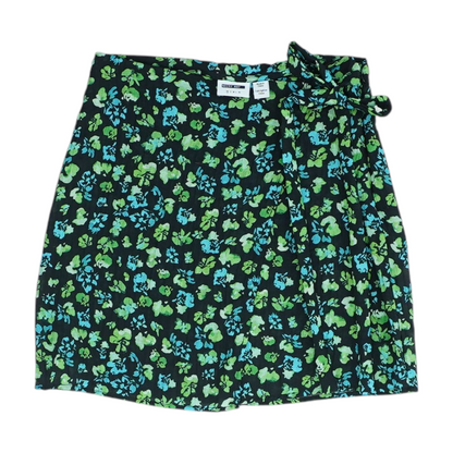Black Floral Mini Skirt