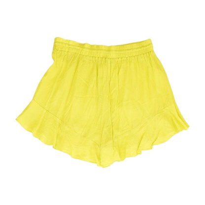 Neon Green Solid Active Shorts