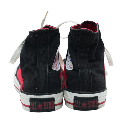 Red High-Top Athletic Shoes