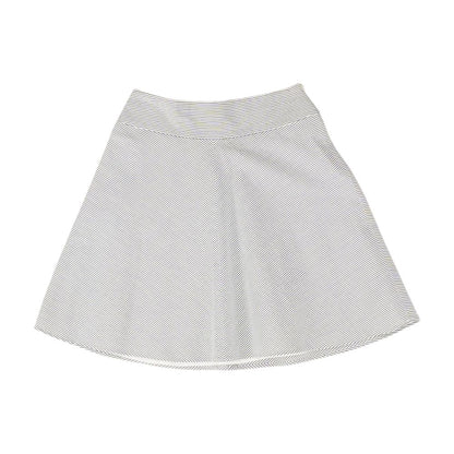 White Striped Midi Skirt