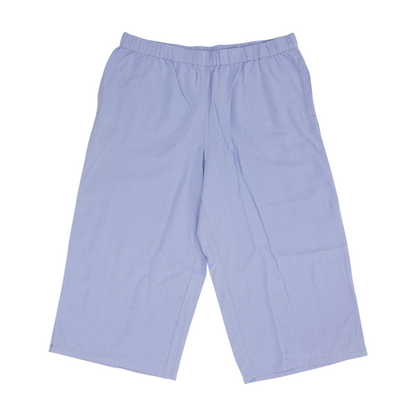 Purple Solid Chino Capris