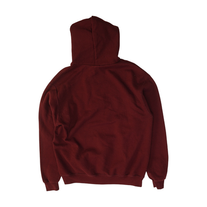 Maroon Solid Hoodie Pullover