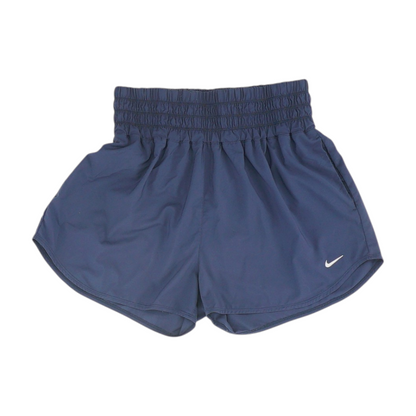 Blue Solid Active Shorts