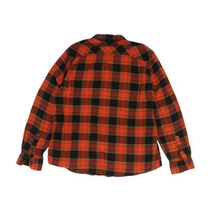 Red Plaid Flannel Button Down