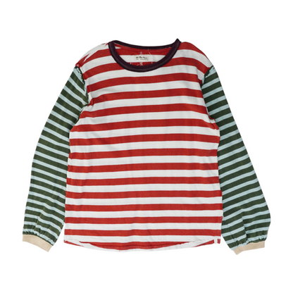 Red Striped Sweatshirt Pullover