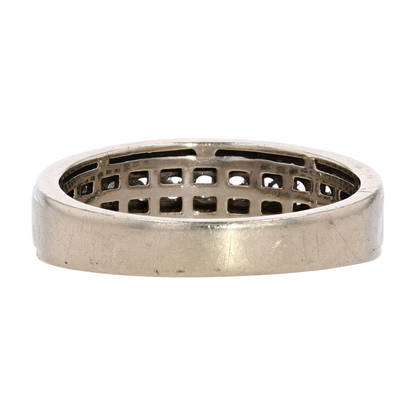 1/2 ctw 10K Sterling Silver Diamond Band